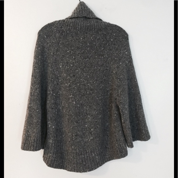 Theory Cowl Neck Cozy Sweater in Gray, P/TP - Picture 9 of 12